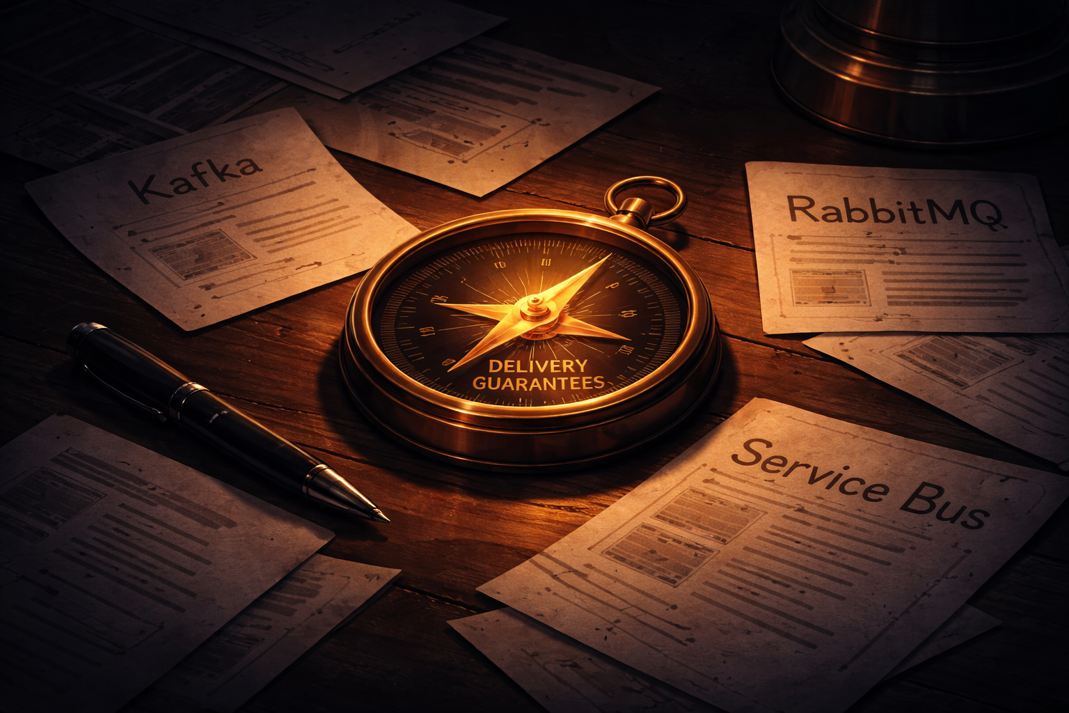 Compass pointing to Delivery Guarantees